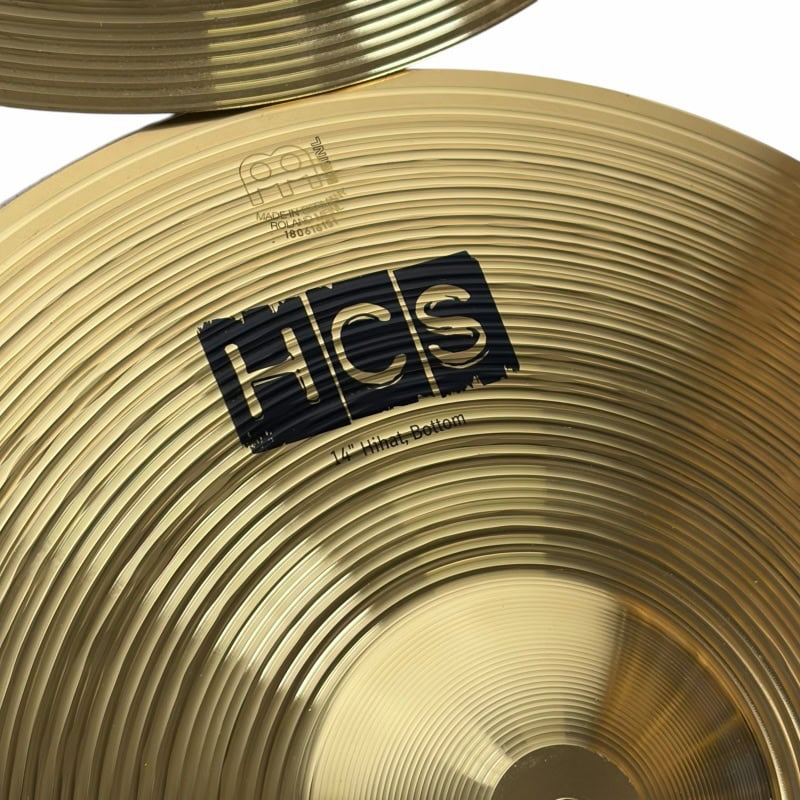 HCS brass cymbal for drummers, high-quality percussion instrument, ideal for drum kits and live perf.