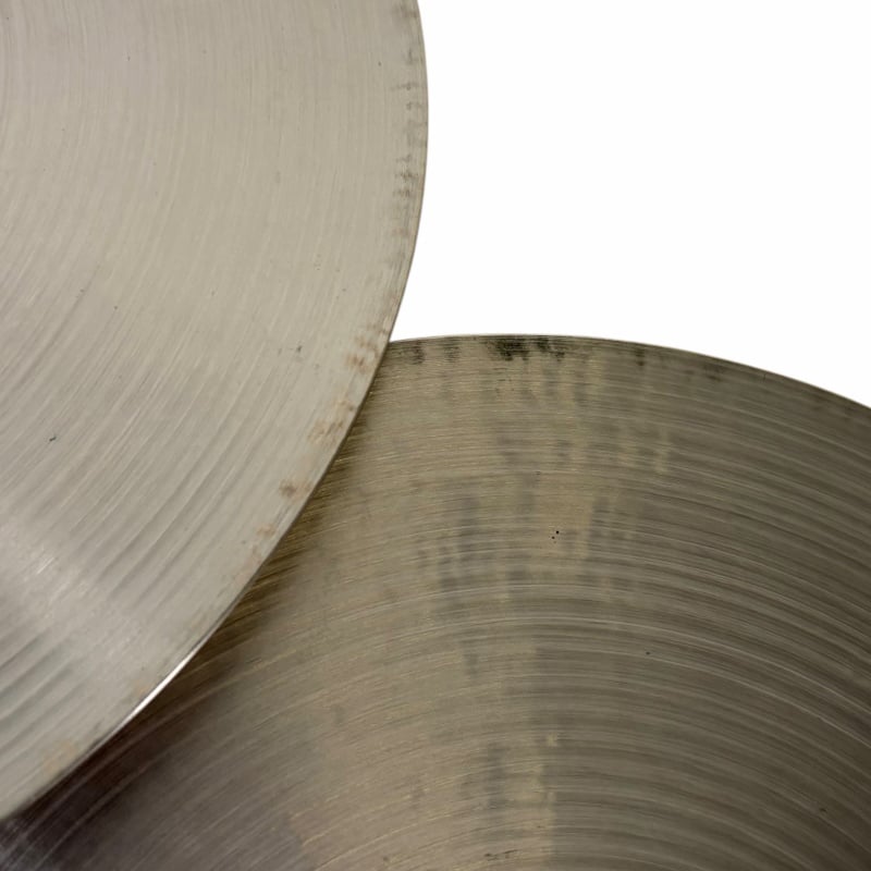 Close-up of Meinl Byzance Traditional 12in Hi-hats cymbals.