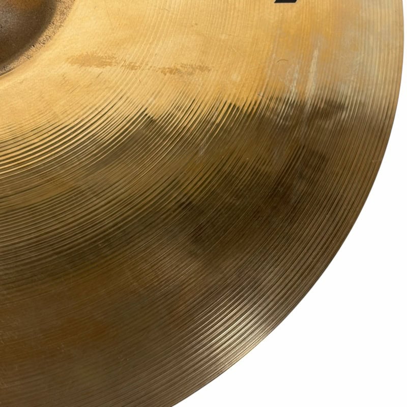 Close-up of Sabian HHX 18in Evolution Crash Cymbal with detailed grooves.
