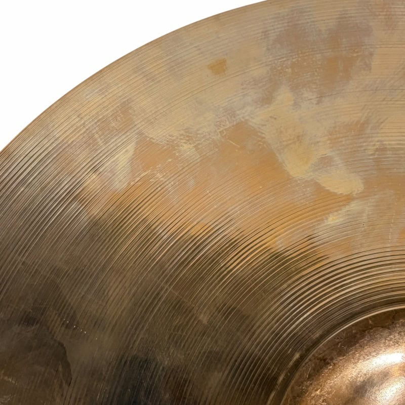Close-up of Sabian HHX 18in Evolution Crash Cymbal with detailed grooves.