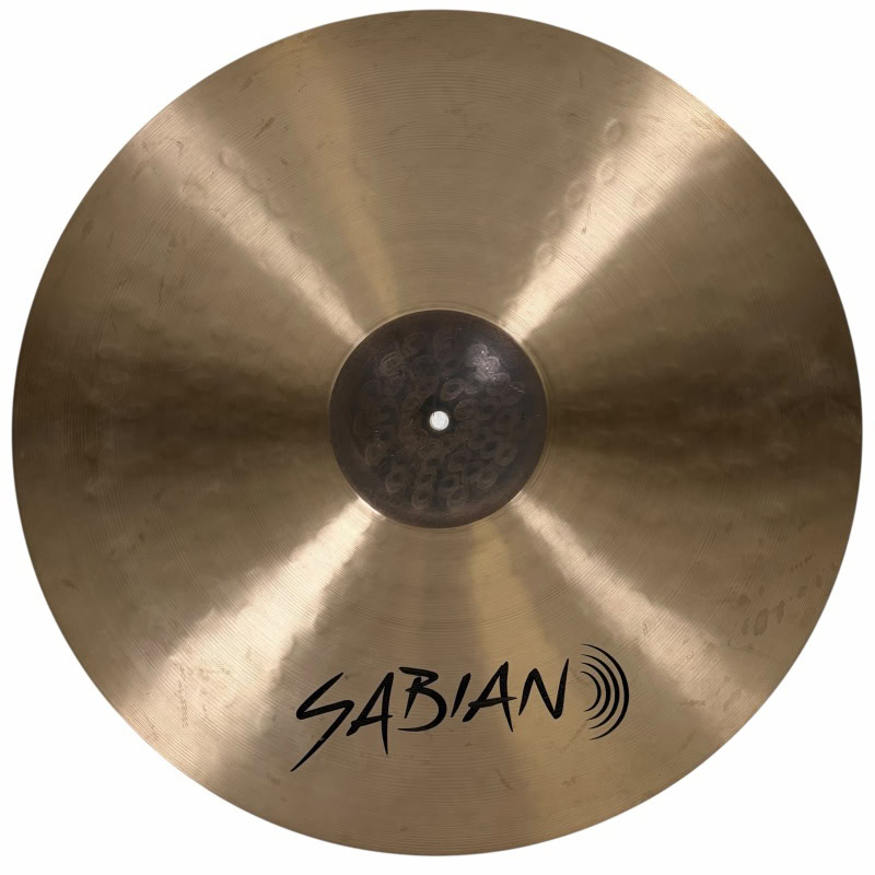 Sabian HHX 21in Raw Bell Dry Ride cymbal for drummers and percussionists.