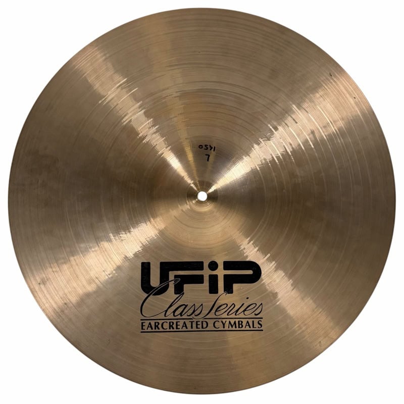 UFIP 19-inch crash cymbal for drumming and percussion.