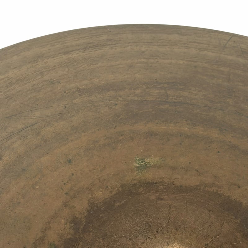 Close-up of a 22-inch UFIP Natural Series ride cymbal with natural finish.