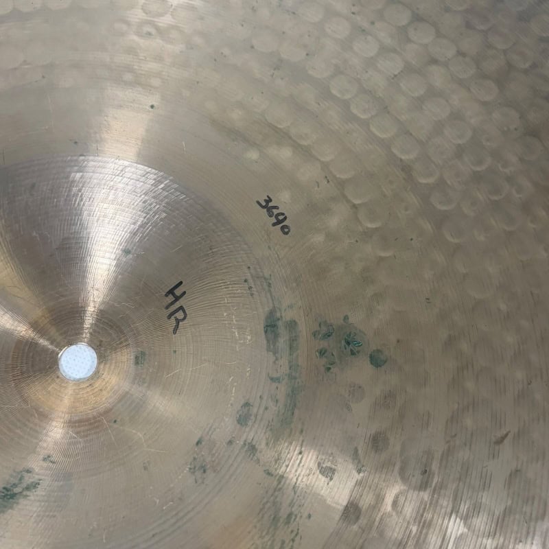 Close-up of a 22-inch UFIP Natural Series ride cymbal with detailed surface texture.