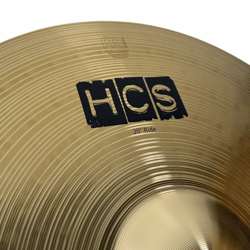 Meinl HCS cymbal with 20-inch ride, drum gear for percussionists.