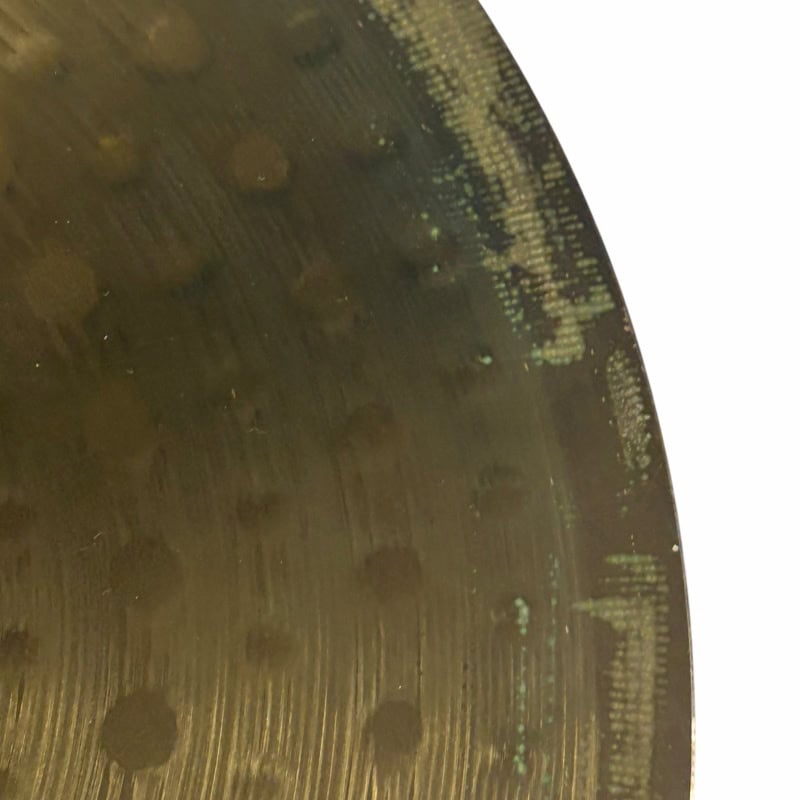 Close-up of Meinl HCS cymbal showing surface details and finish.