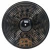 Meinl 16-inch crash cymbal with dark finish and concentric circle design.