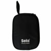 Black Sela Kalimba carrying case with logo and handle for musical instruments.