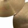 Close-up of Tosco 14-inch hats cymbals for drumming.