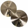 Zildjian K Custom 14in Dark Hi-Hats cymbals for drumming.