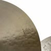 Close-up of Zildjian K Custom 14in Dark Hi-hats cymbals.