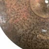 Close-up of Mehteran 16-inch dry crash cymbal with textured surface.