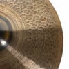Close-up of Meinl 18-inch Med Thin Crash cymbal with textured surface.