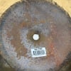 Rusty Meinl Byzance Extra Dry 21in Transition Ride cymbal with barcode sticker.