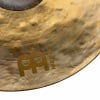Close-up of Meinl Byzance Extra Dry 21in Transition Ride cymbal surface.