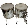 Pearl Masters 24-inch shell pack with chrome finish and gold hardware.