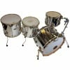 Pearl Masters 24-inch drum shell pack with gold hardware and mirror finish.