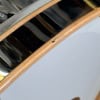Close-up of Pearl Masters 24in shell with mirror finish and gold hardware.