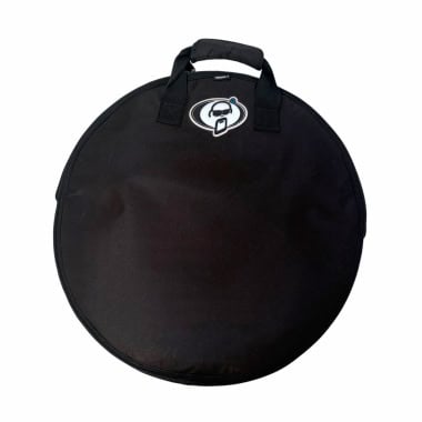 Black drum practice pad bag with handle, ideal for drummers' accessories storage.