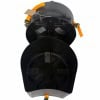 Helmet with integrated drum pads for drummers.