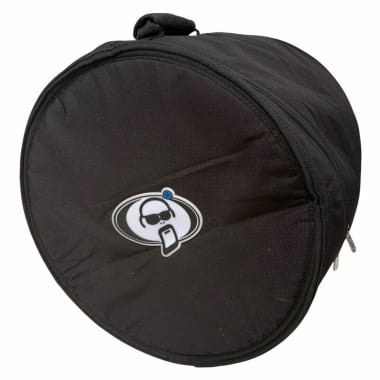 Black drum case with skull logo for protection racket 16x16in floor tom.