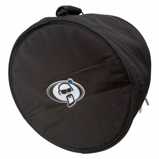 Black drum case with skull logo for protection racket 16x16in floor tom.
