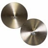 Pair of Zildjian A 15-inch New Beat Hi-hat Cymbals for drumming.