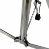 Close-up of drum kit hardware and pedal at Drummers Only.