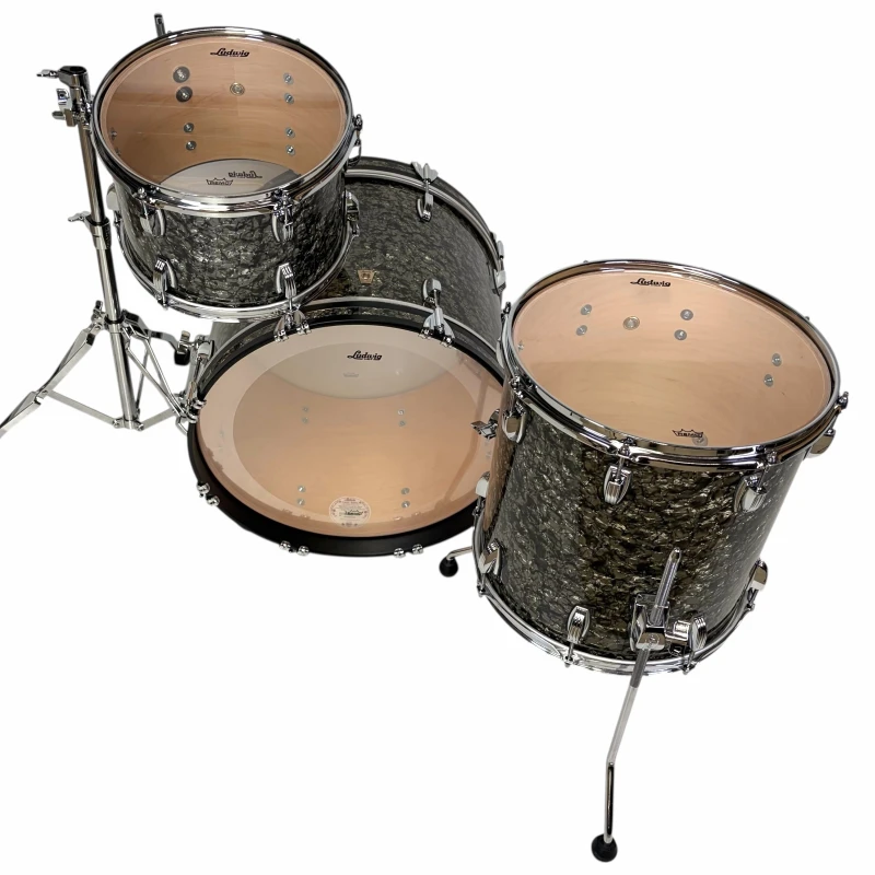 High-quality drum set with bass, toms, and snare for professional drummers.