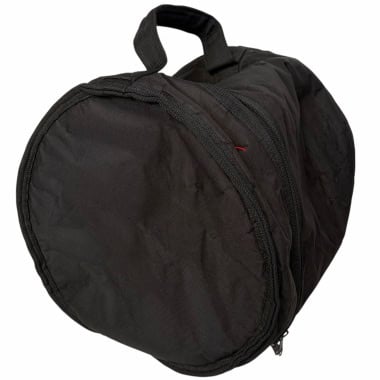 Black Stagg 14in floor tom drum bag with handle and zipper closure.