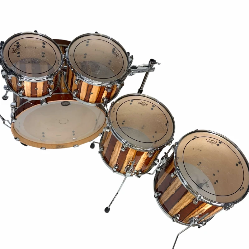 High-Quality Wooden Drum Kit for Professional Drummers.