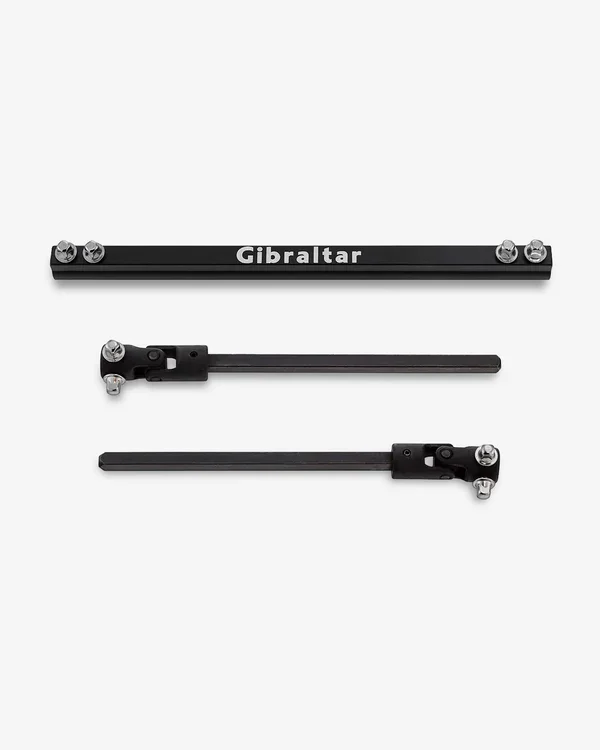 Gibraltar drum hardware mounting bar for secure drum setup.