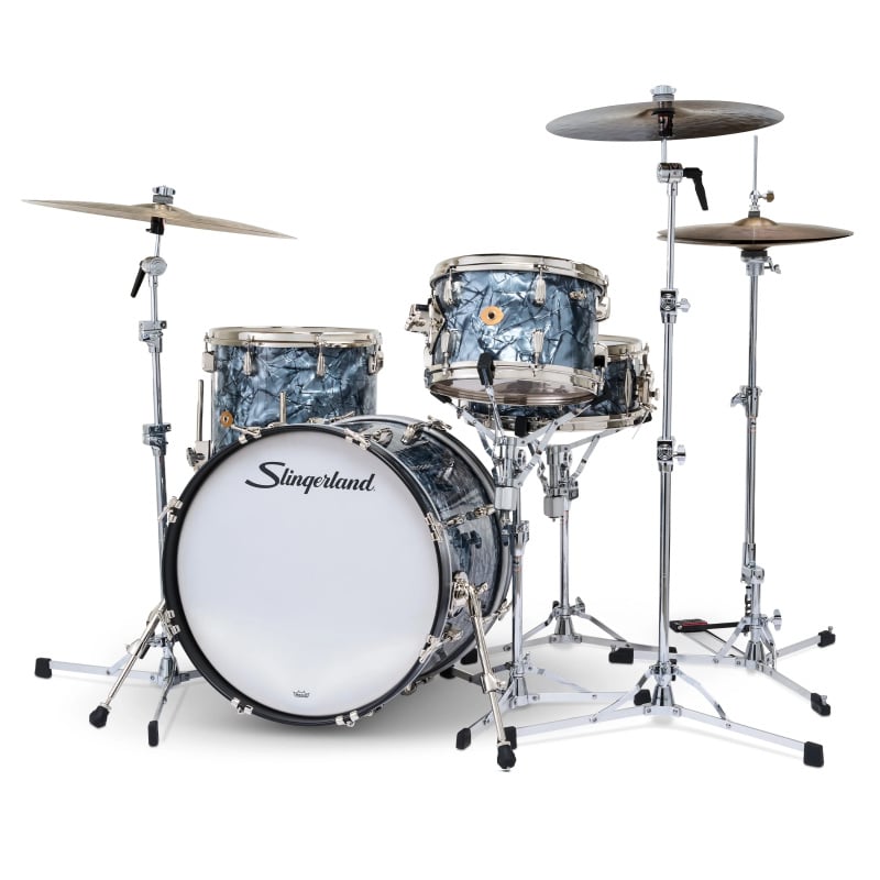 Slingerland Radio King 20in 4pc Shell Pack - Black Diamond - Image 2