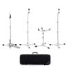 Microphone and instrument stand set for drummers and musicians.