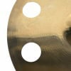 Close-up of Sabian Aax 18in Ozone Crash Cymbal showing detailed grooves.