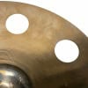 Close-up of Sabian Aax 18in Ozone Crash Cymbal with detailed grooves.