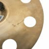 Close-up of Sabian Aax 18in Ozone Crash Cymbal with detailed grooves.