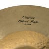 Close-up of a Zildjian K Custom 20in Hybrid Ride Cymbal with detailed surface texture.