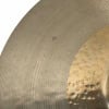 Close-up of a Zildjian K Custom 20in Hybrid Ride Cymbal showing detailed surface texture.