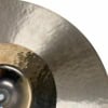 Close-up of Zildjian K Custom 20in Hybrid Ride Cymbal showing detailed surface.