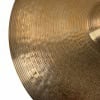 Close-up of a Zildjian S Series 20-inch medium ride cymbal showing detailed grooves.