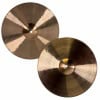 Pair of Paiste PST7 14-inch light hi-hat cymbals for drumming.