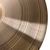 Close-up of Paiste PST7 14-inch light hi-hat cymbals for drumming.