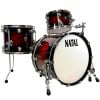 Natal Cafe Racer 20in 3-piece shell pack with red finish and chrome hardware.
