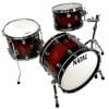 Drummers Only Natal Cafe Racer 20in drum set with red finish and chrome hardware.