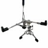 Professional snare drum stand with adjustable arms and sturdy base.