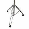 Straight cymbal stand for drum kit with adjustable height and sturdy tripod base.