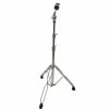 Straight cymbal stand for drum kit with adjustable height and sturdy tripod base.
