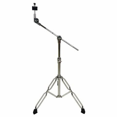 Professional cymbal stand for drummers, adjustable and sturdy for performances.