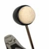 Drummers Only drum mallet with black handle and white felt head.